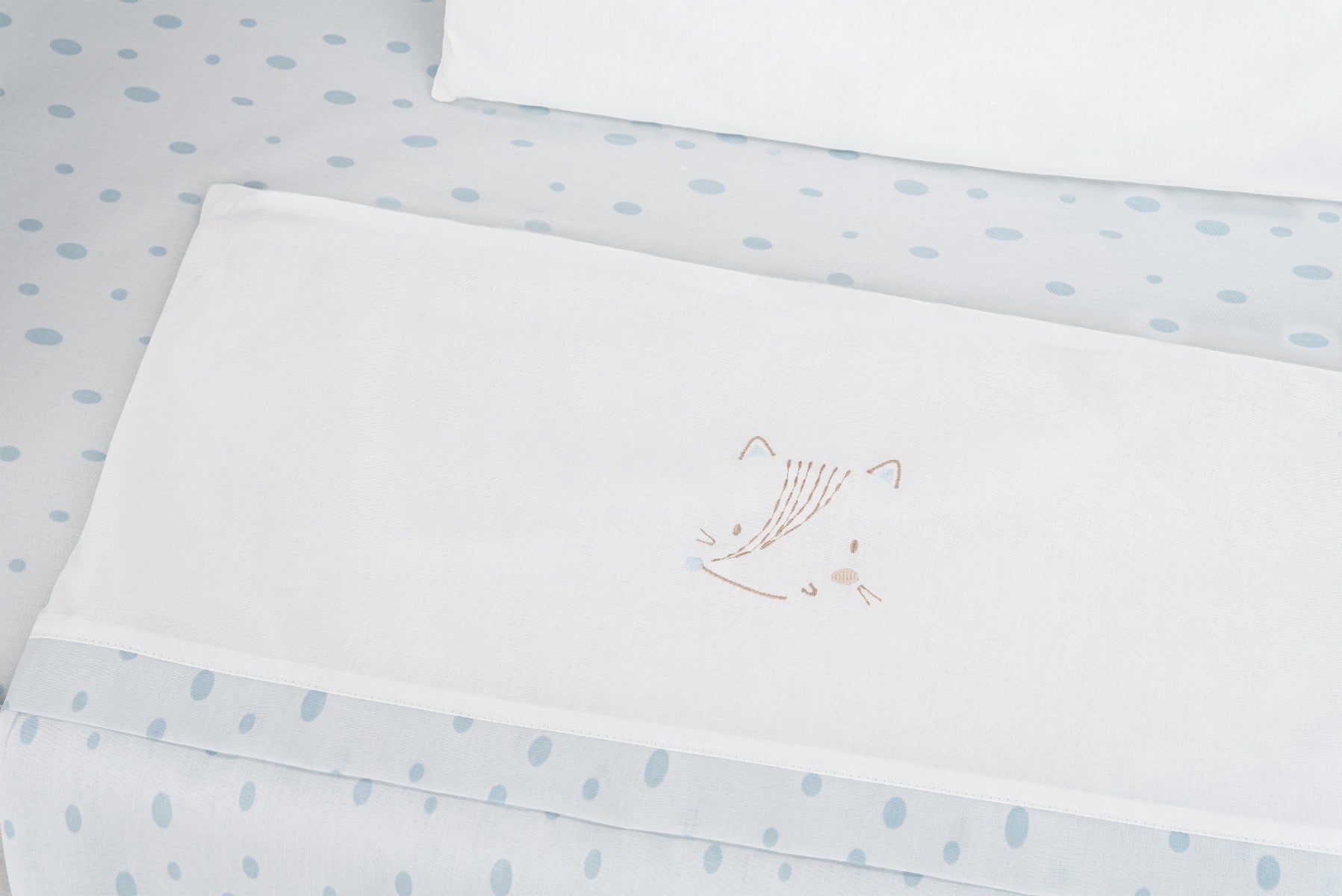 Бебешки спален комплект за мини-кошара 5ч Little Fox - снимка 2