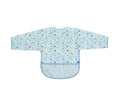 Непромокаем лигавник с ръкави и джоб Arty Blue Pattern | Kikkaboo