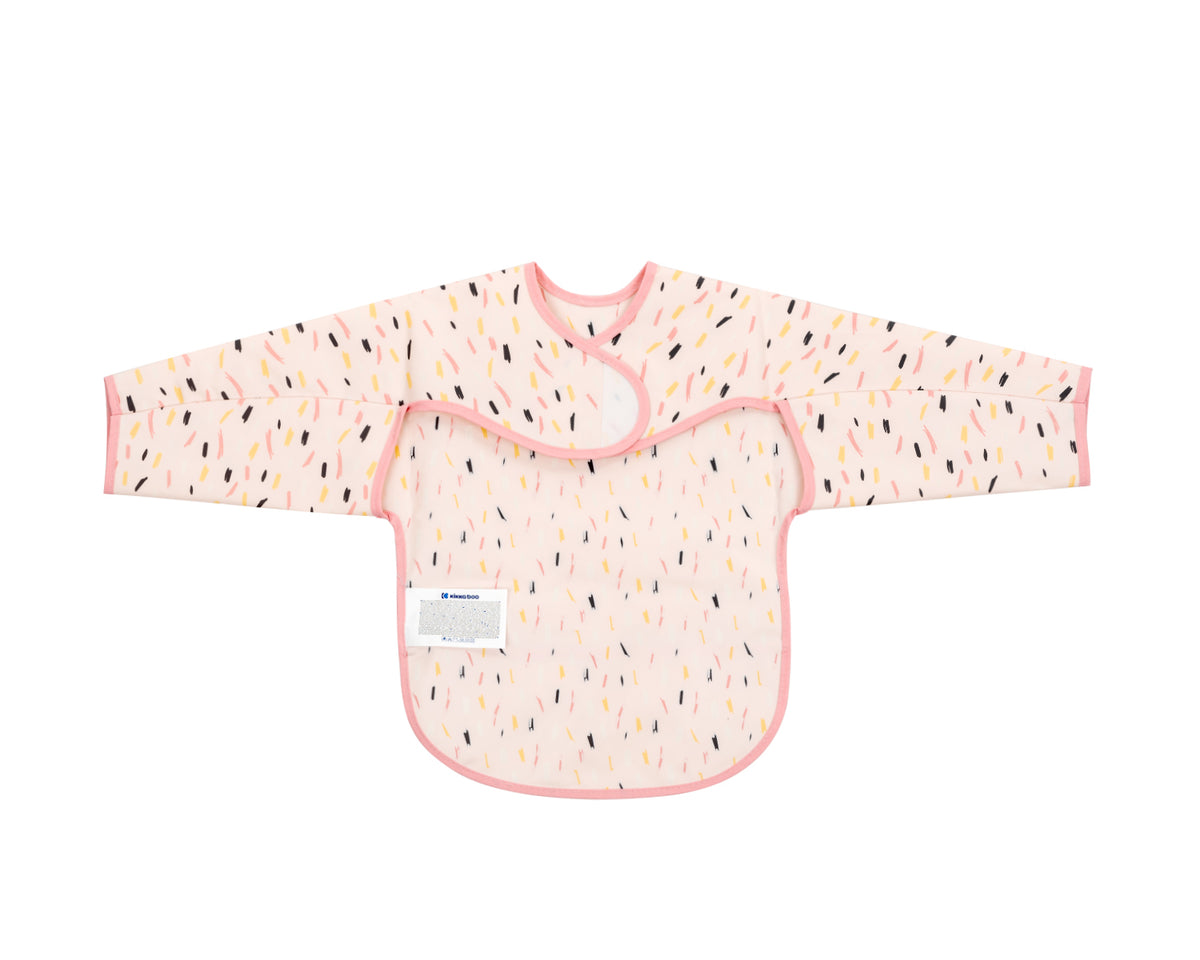 Непромокаем лигавник с ръкави и джоб Arty Pink Pattern - снимка 2