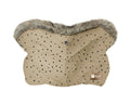Ръкавица за количка Luxury Fur Dots Beige | Kikkaboo