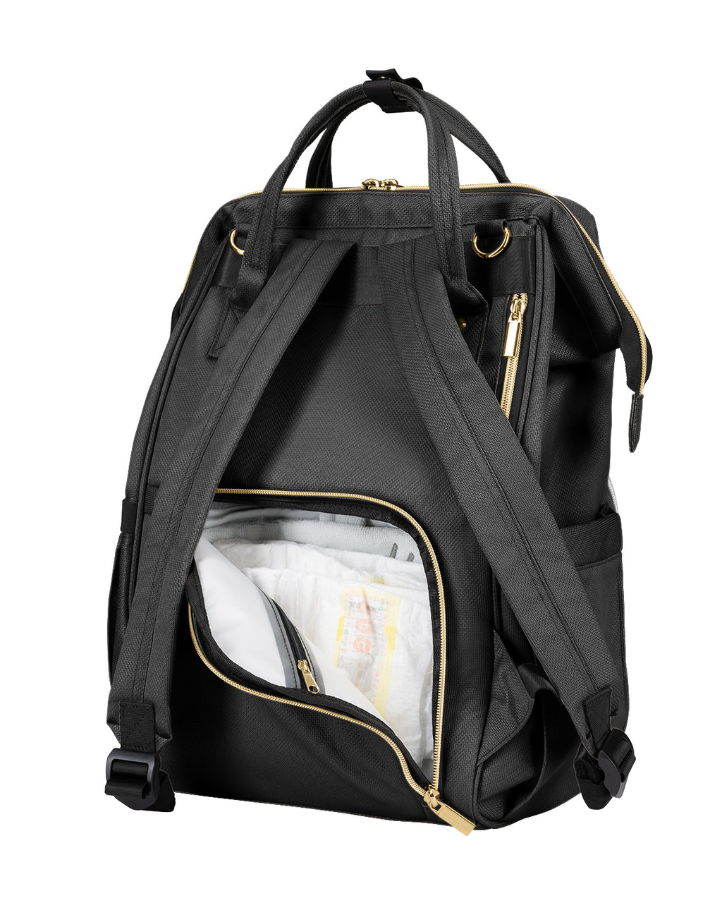 Чанта Siena Black & Gold 2025 - снимка 6