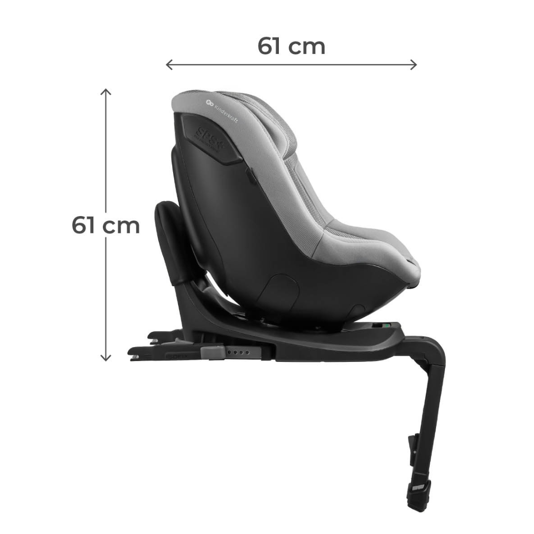 Kinderkraft I-Guard Airflow PRO столче за кола 61-105 cm BLACK - снимка 14