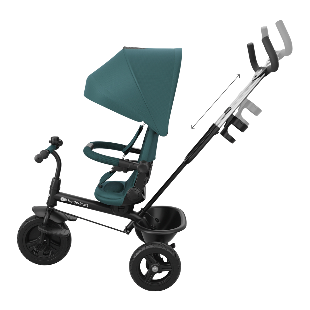 KinderKraft ASTON 2 PLUS триколка СИВА - снимка 16