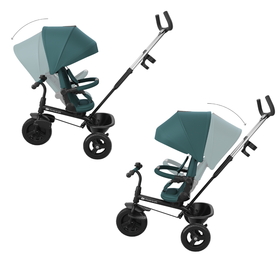 KinderKraft ASTON 2 PLUS триколка СИВА - снимка 13