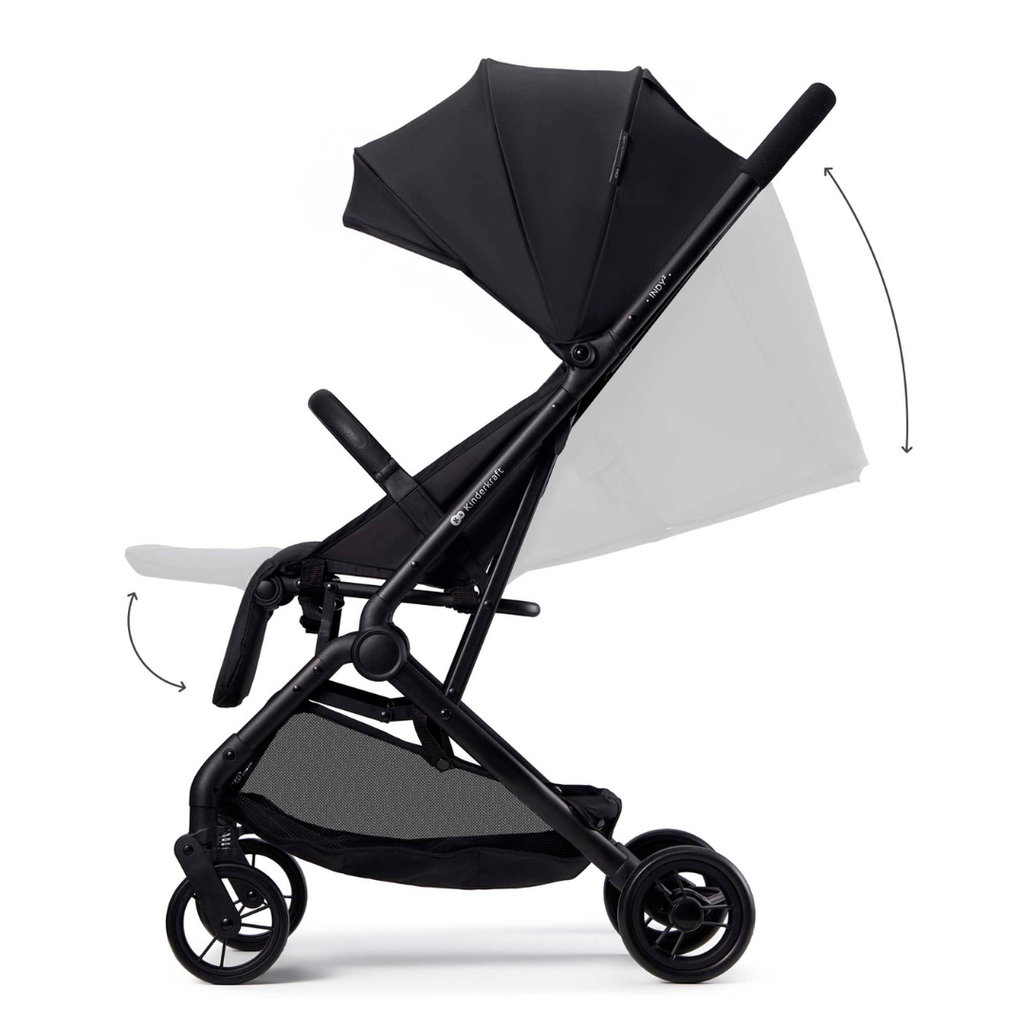 Kinderkraft INDY 3 бебешка количка COAL BLACK - снимка 12