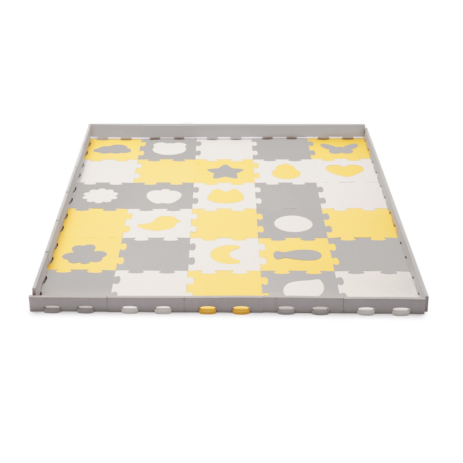 KinderKraft LUNO SHAPES мек пъзел жълт KPLUSH00YEL - снимка 9