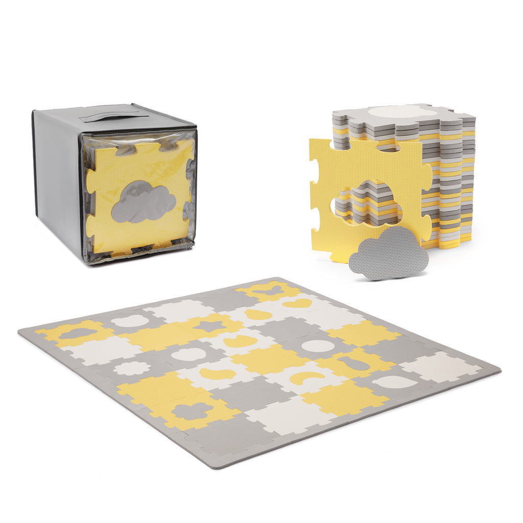 KinderKraft LUNO SHAPES мек пъзел жълт KPLUSH00YEL - снимка 10