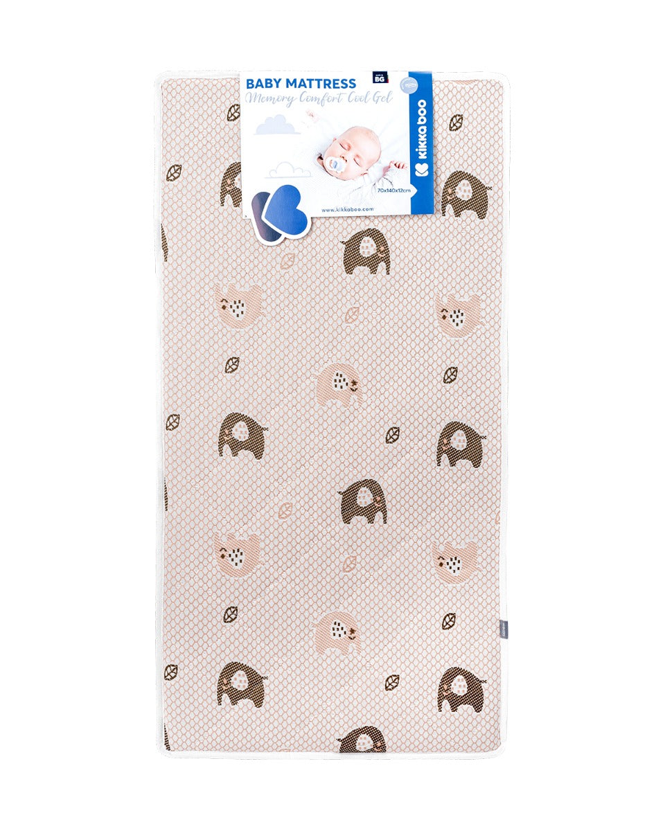 Матрак Memory Comfort Cool gel 70х140х12см Elephants Green - снимка 2