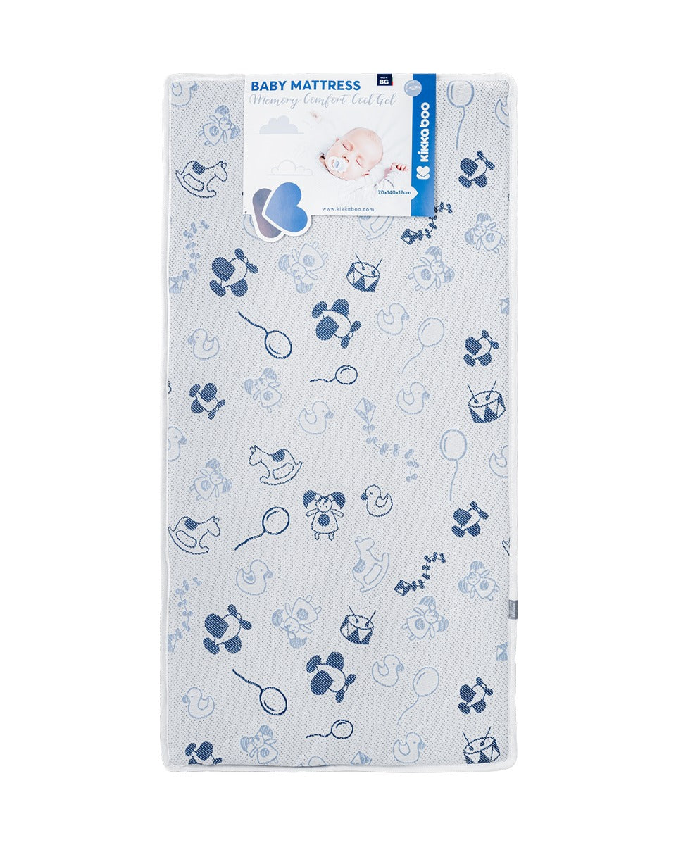 Матрак Memory Comfort Cool gel 70х140х12см Horses Blue - снимка 2