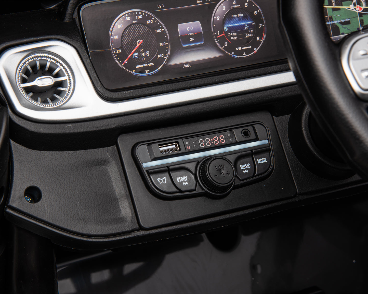 Акумулаторна кола Licensed Mercedes Benz AMG G63 4*4 Black - снимка 9