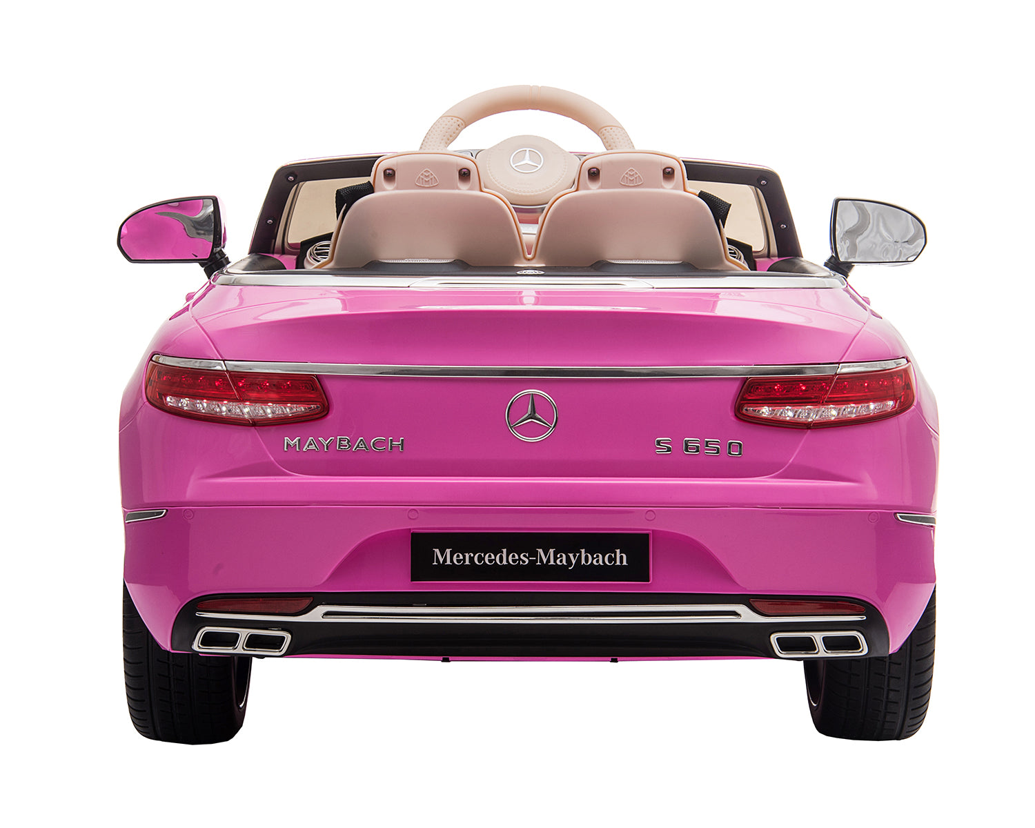 Акумулаторна кола Licensed Mercedes Maybach S650 CABRIOLET Pink - снимка 4
