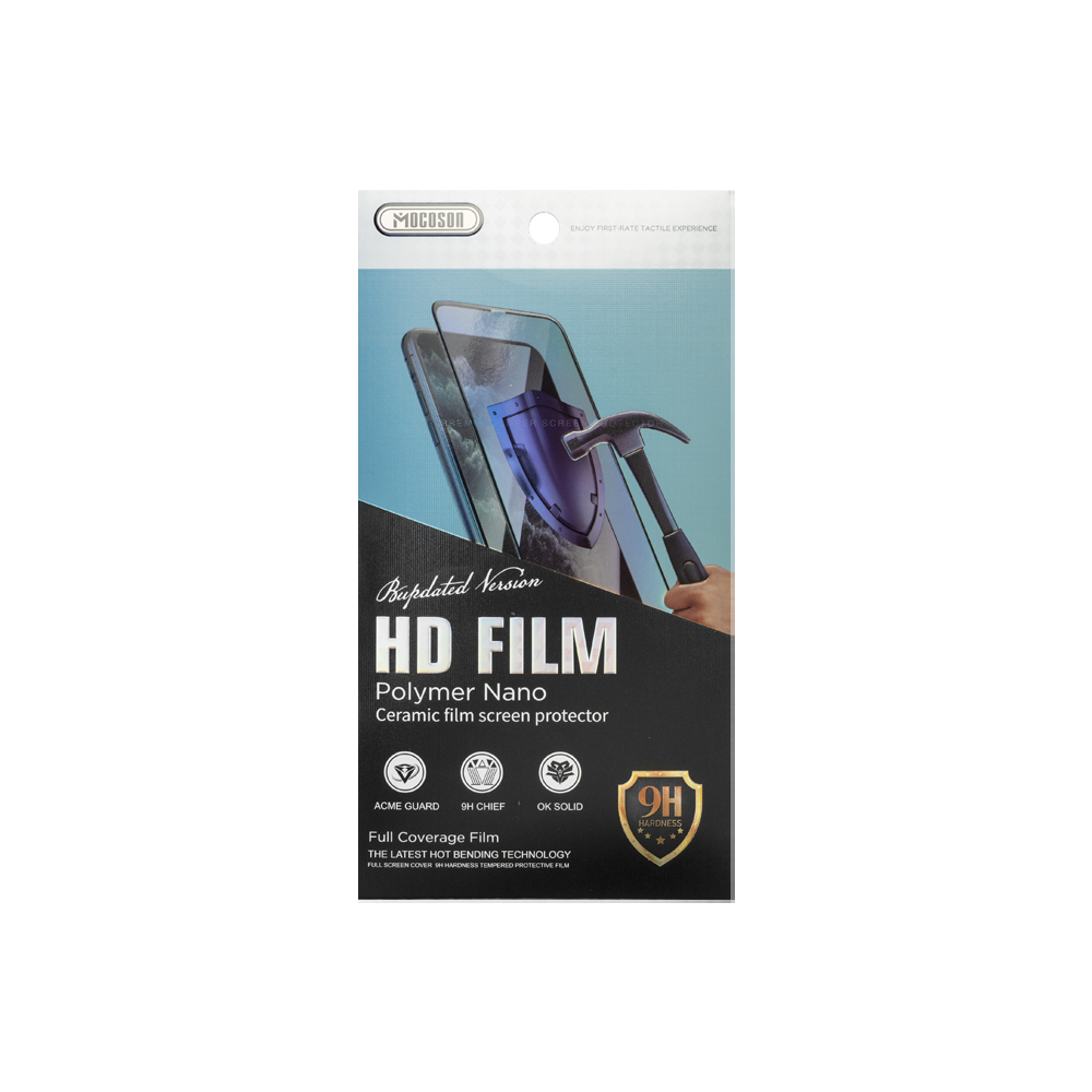 Протектор Mocoson Polymer Nano Ceramic, за Samsung Galaxy S10, 5D, 0.3 mm, Черен - 52606