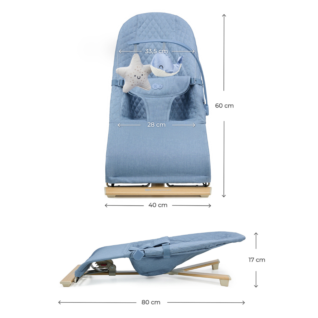 Kinderkraft MIMI шезлонг NORDIC BREEZE - снимка 9