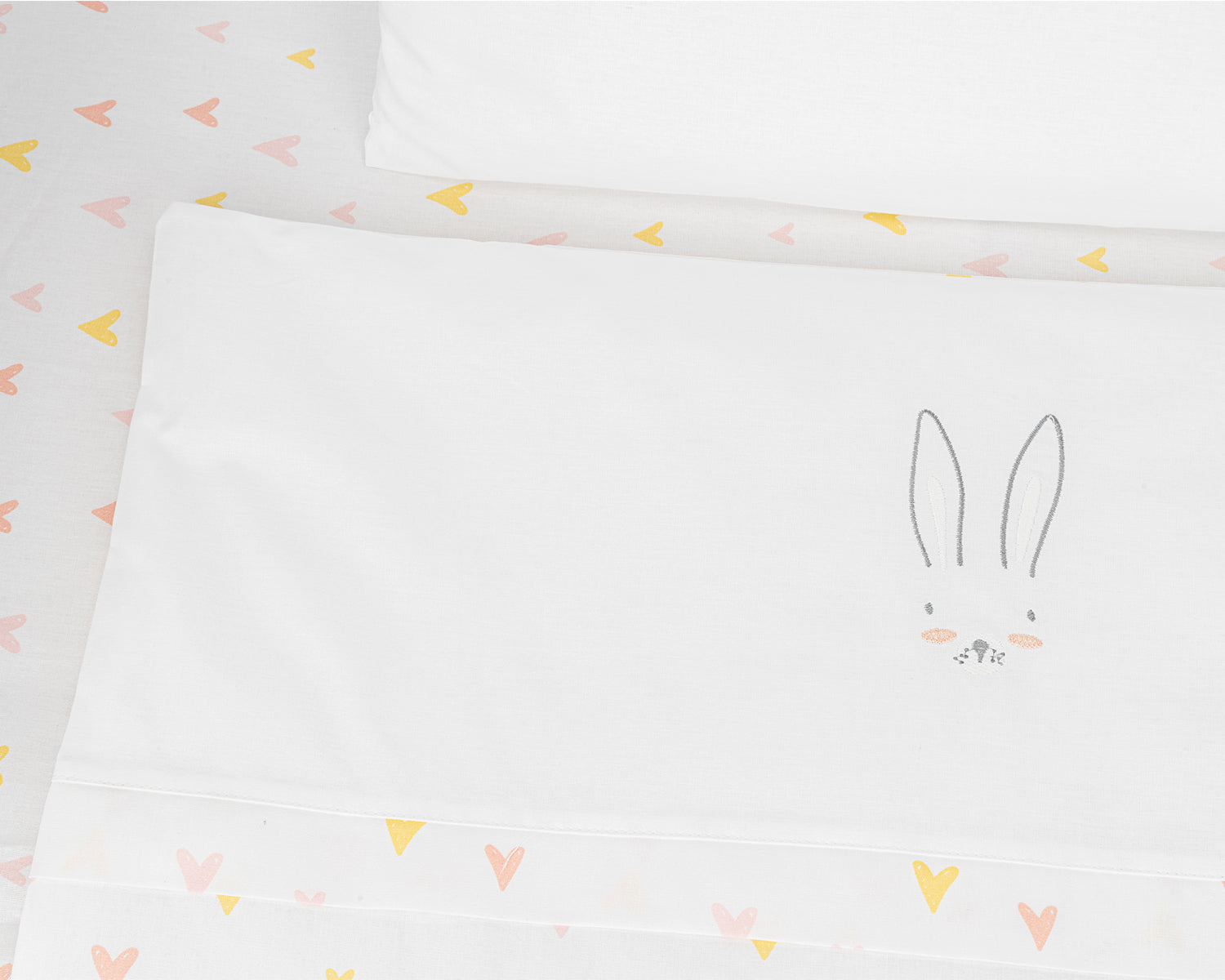Бебешки спален комплект за мини-кошара 5ч Rabbits in Love - снимка 2