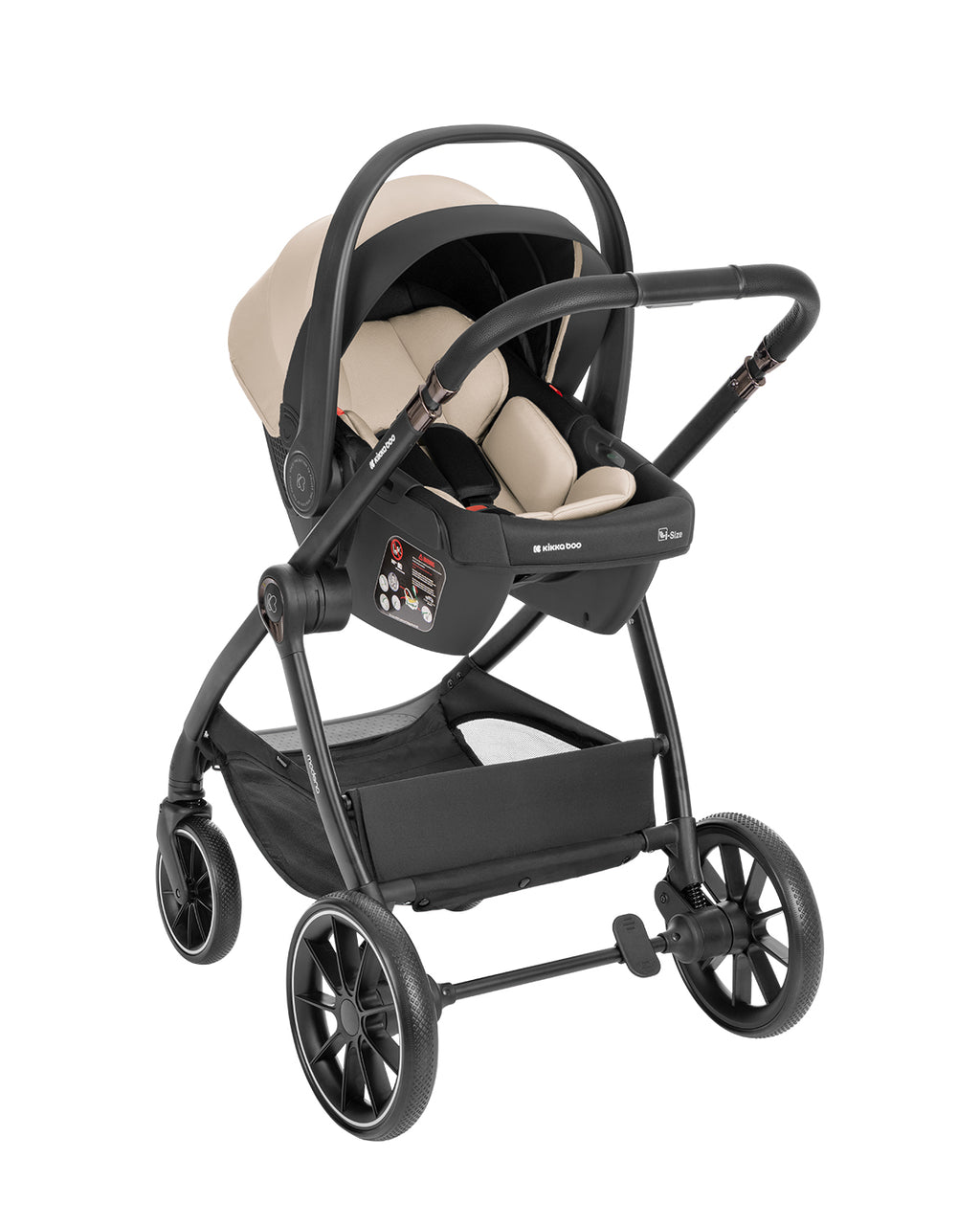 Комбинирана количка 3в1 с кош за новородено Modena Beige - снимка 10
