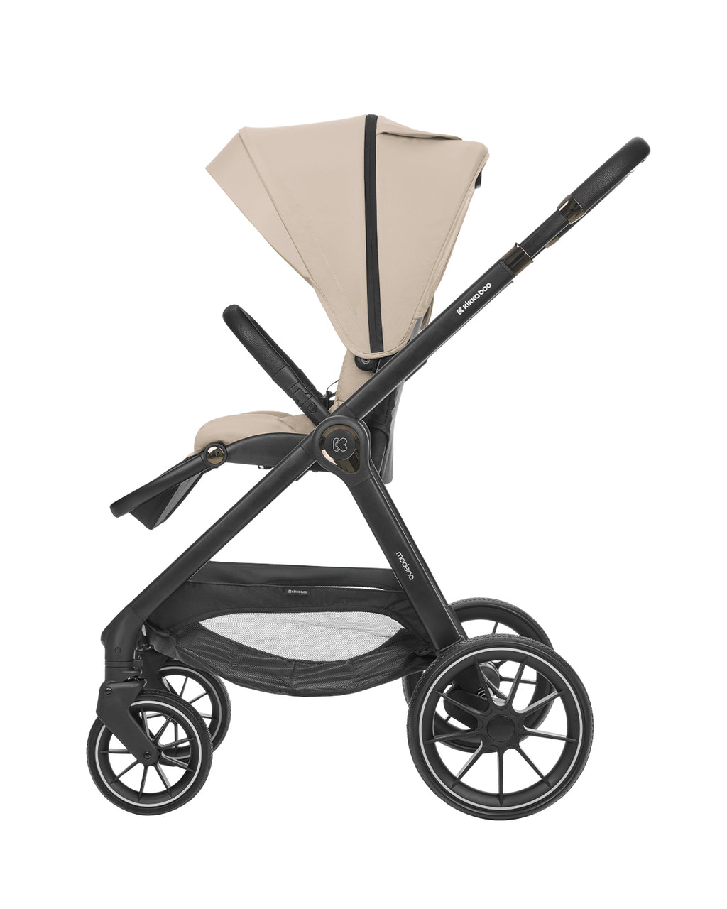 Комбинирана количка 3в1 с кош за новородено Modena Beige - снимка 4