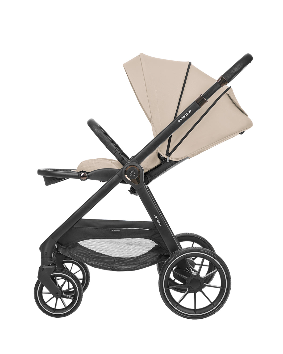 Комбинирана количка 3в1 с кош за новородено Modena Beige - снимка 5