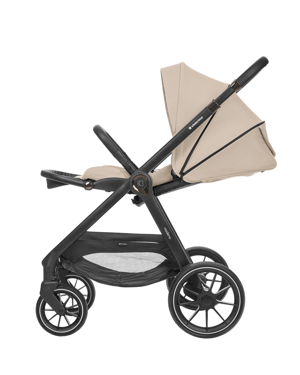 Комбинирана количка 3в1 с кош за новородено Modena Beige - снимка 6