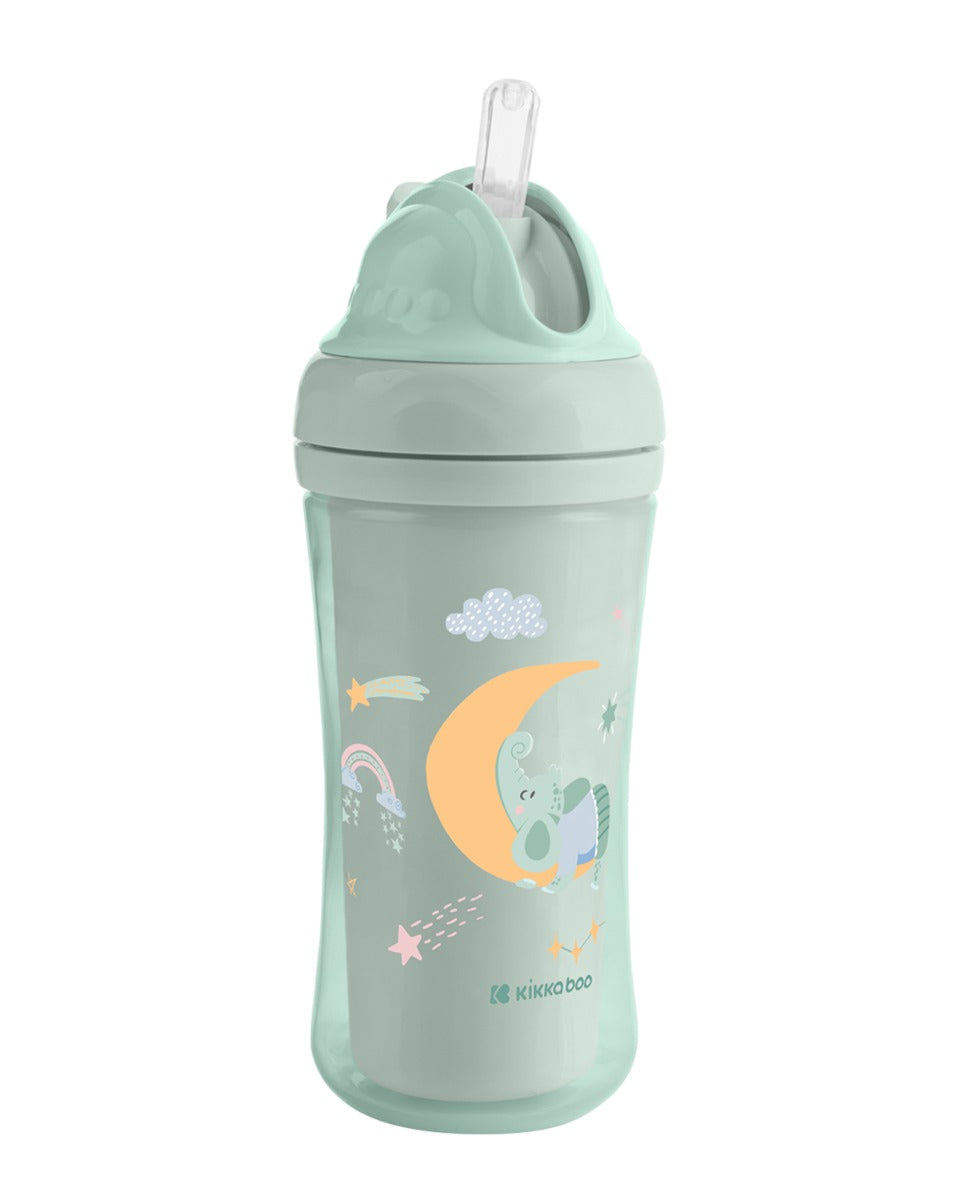 Чаша със силиконовa сламка 220мл Moony me Mint - снимка 2