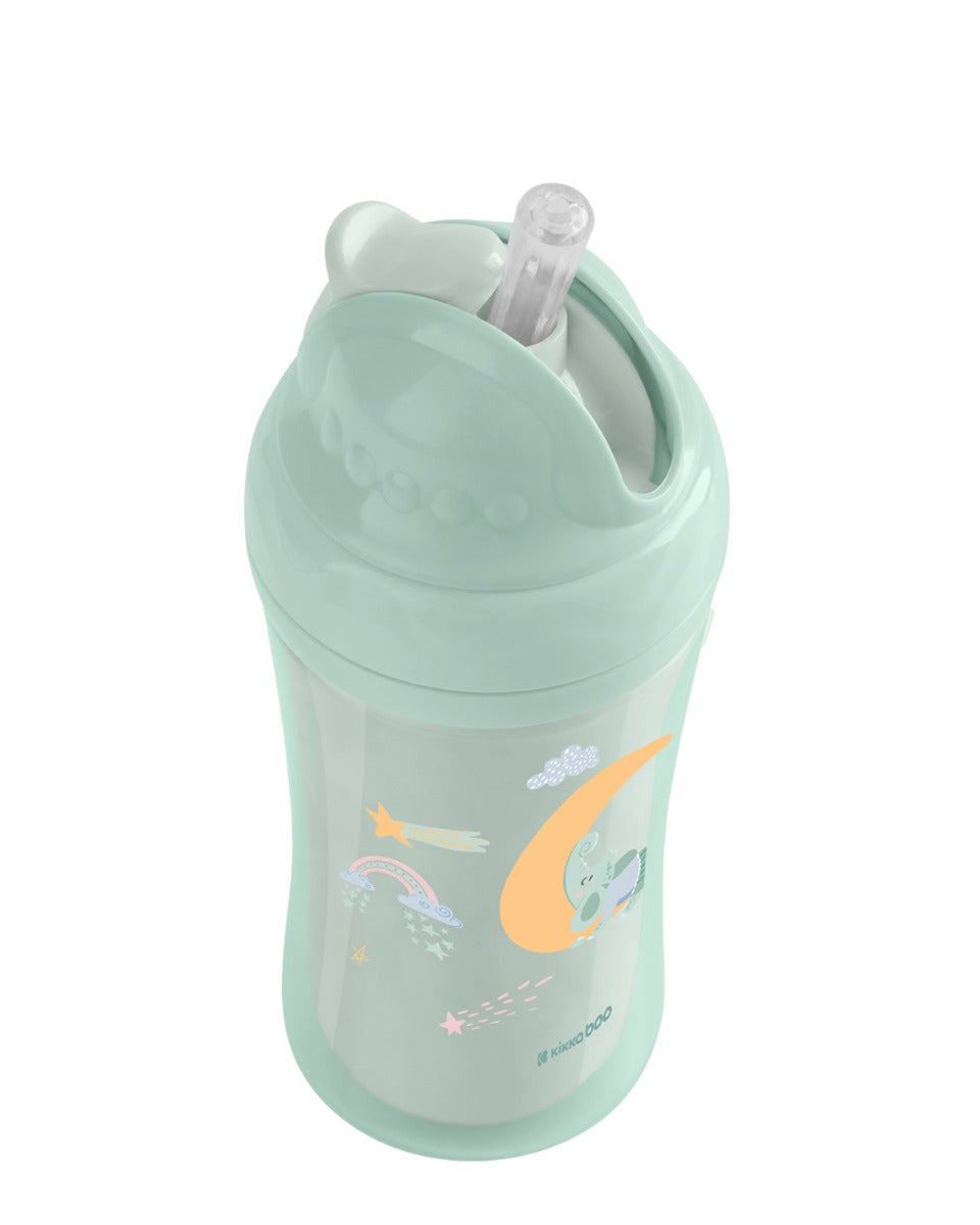 Чаша със силиконовa сламка 220мл Moony me Mint - снимка 3