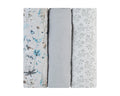 Комплект 3 бр муселинови пелени 100х100 см Dreamy Fields Grey