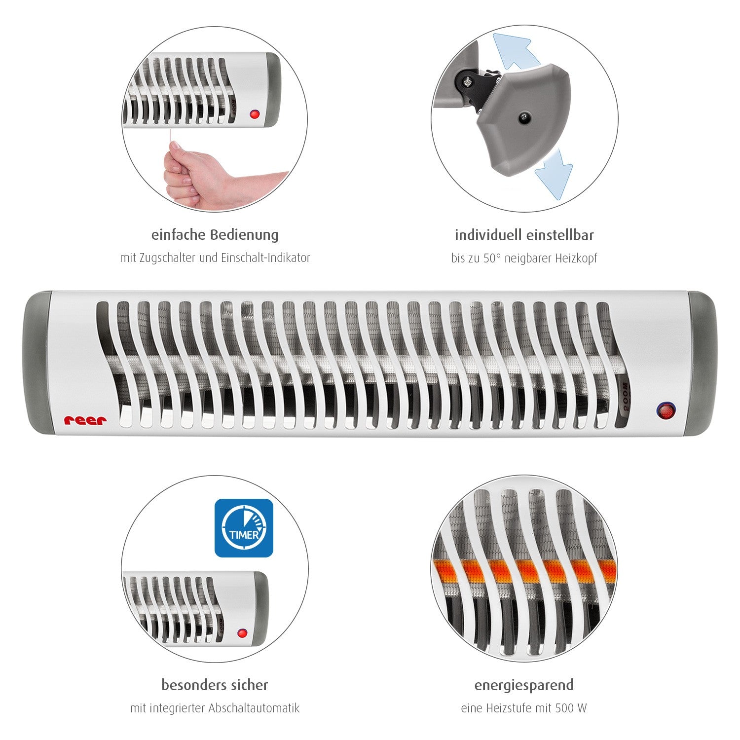 19040 Reer EasyHeat нагревател за маса за преповиване - снимка 8