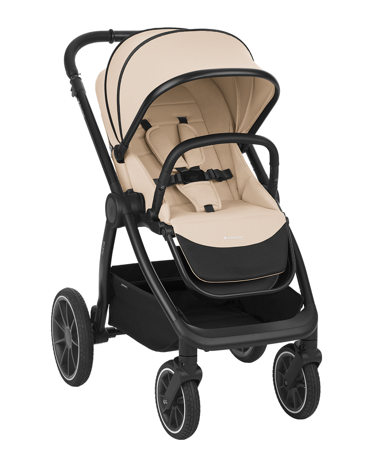 Комбинирана количка 2в1 с кош за новородено Naya Beige - снимка 3
