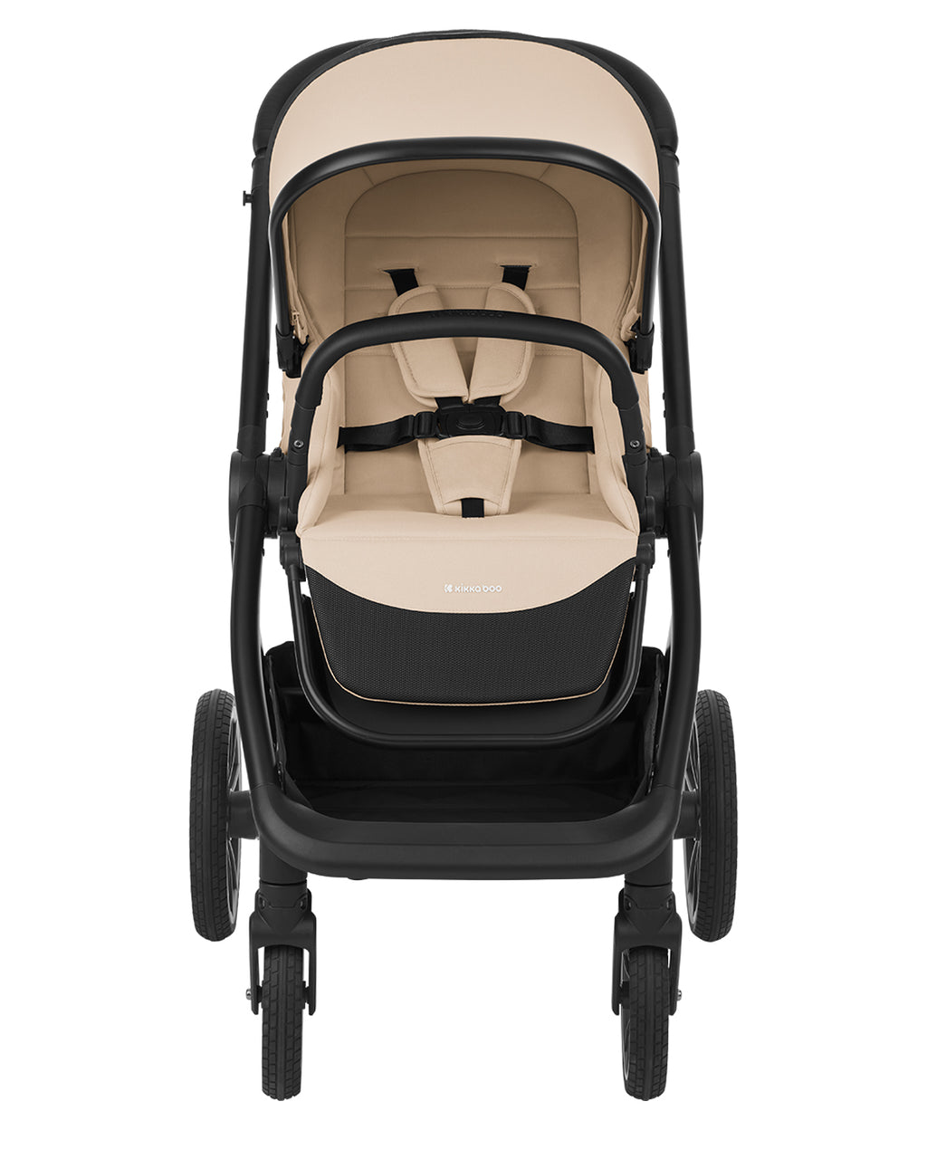 Комбинирана количка 2в1 с кош за новородено Naya Beige - снимка 4