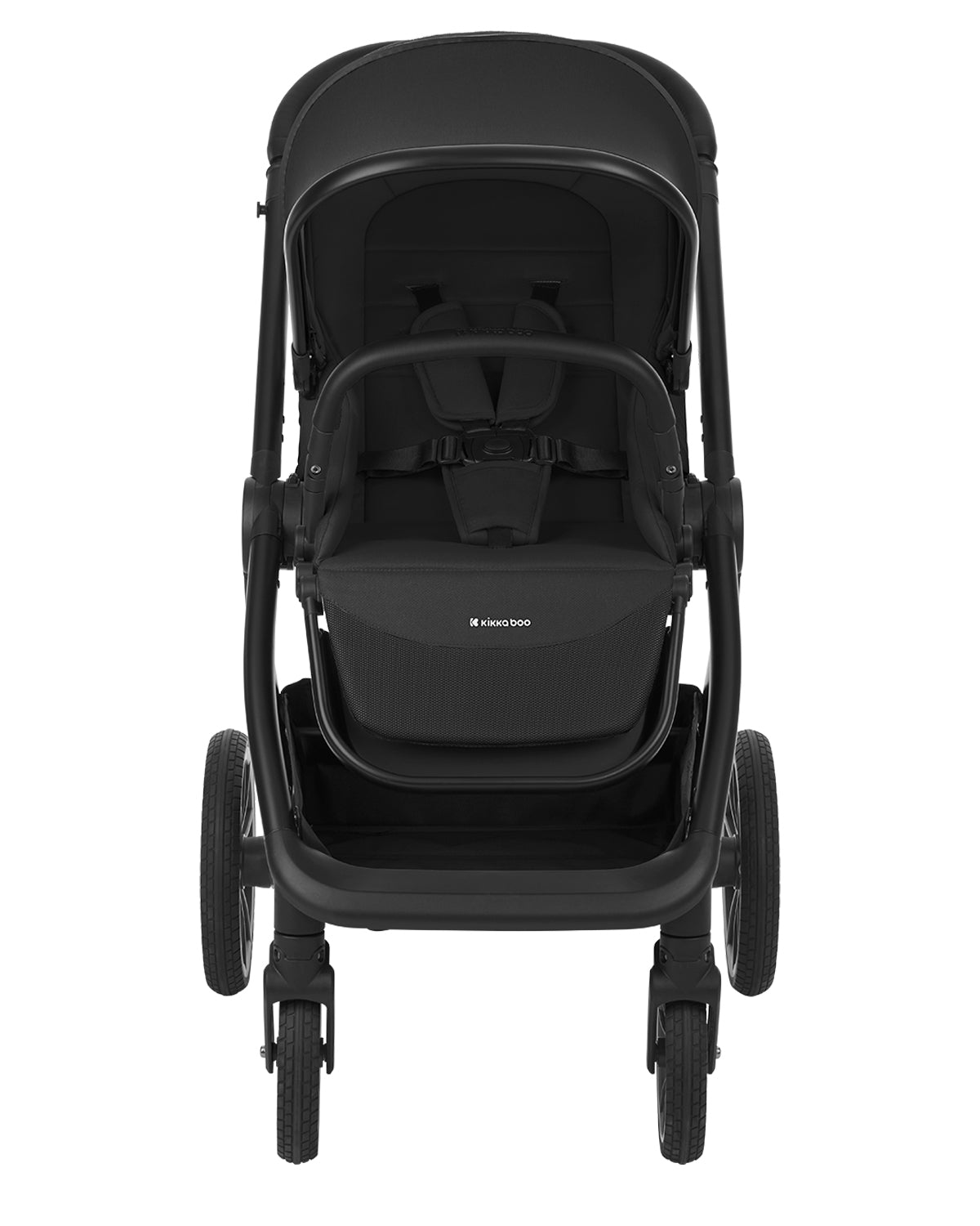 Комбинирана количка 2в1 с кош за новородено Naya Black - снимка 4
