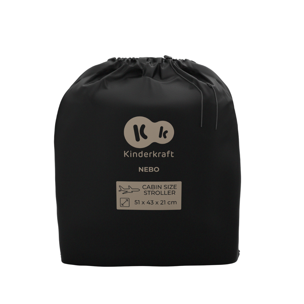 Kinderkraft NEBO бебешка количка MIDNIGHT BLACK - снимка 15