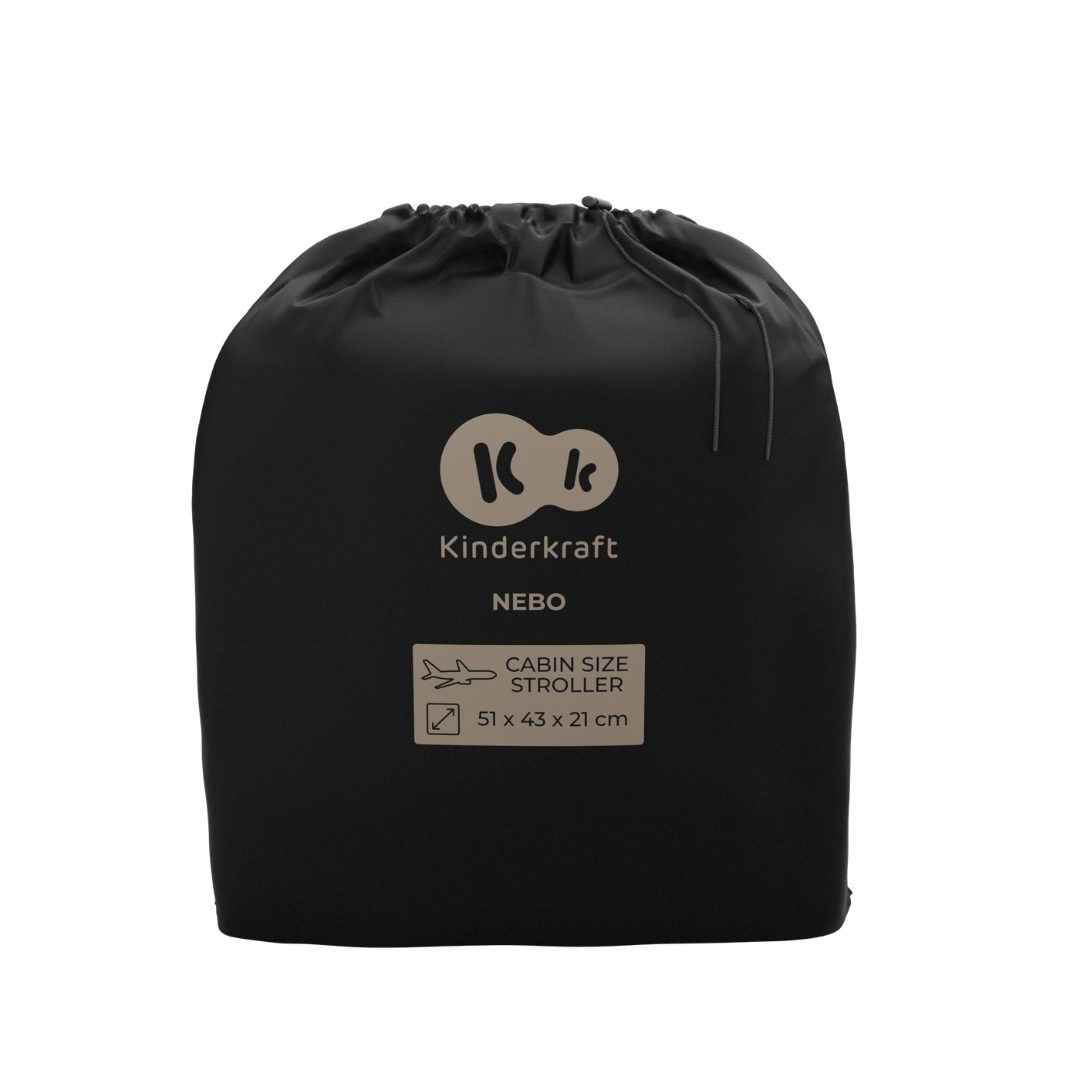 Kinderkraft NEBO бебешка количка MIDNIGHT BLACK - снимка 15