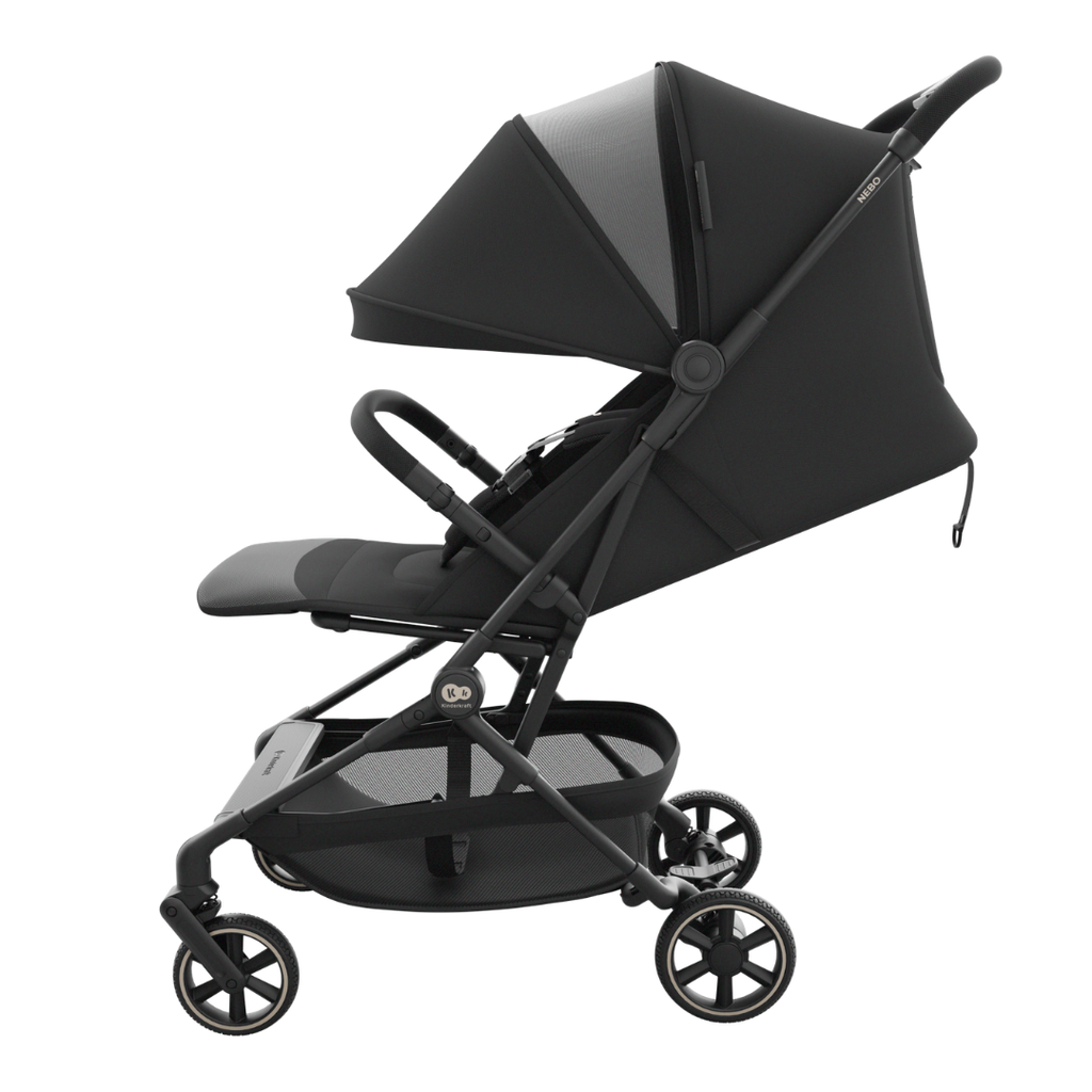 Kinderkraft NEBO бебешка количка MIDNIGHT BLACK - снимка 7