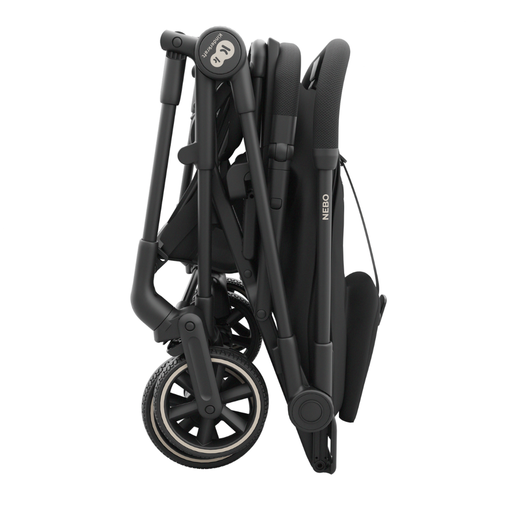 Kinderkraft NEBO бебешка количка MIDNIGHT BLACK - снимка 3