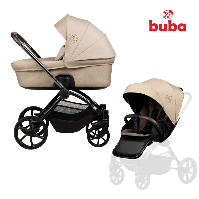 Buba Kanatitza 2в1 бебешка количка 146 Nougat - снимка 6
