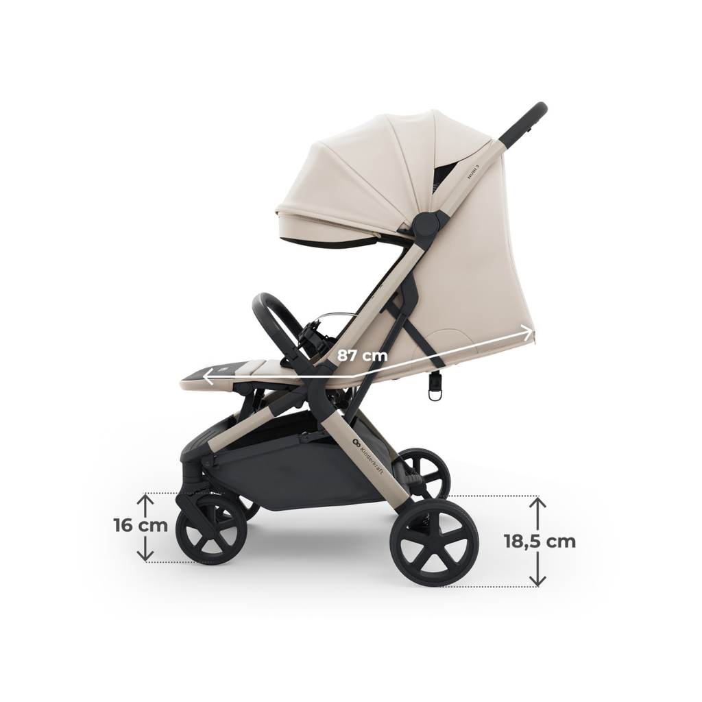 Kinderkraft NUBI 3 бебешка количка SAND BEIGE - снимка 10