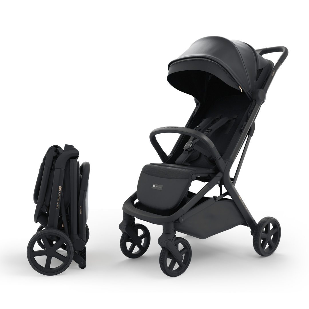 Kinderkraft NUBI 3 бебешка количка MIDNIGHT BLACK - снимка 13