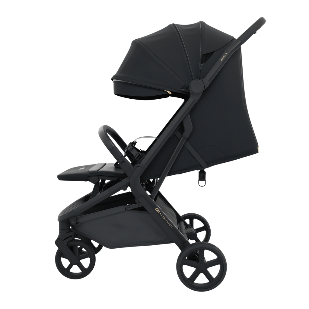 Kinderkraft NUBI 3 бебешка количка MIDNIGHT BLACK - снимка 7