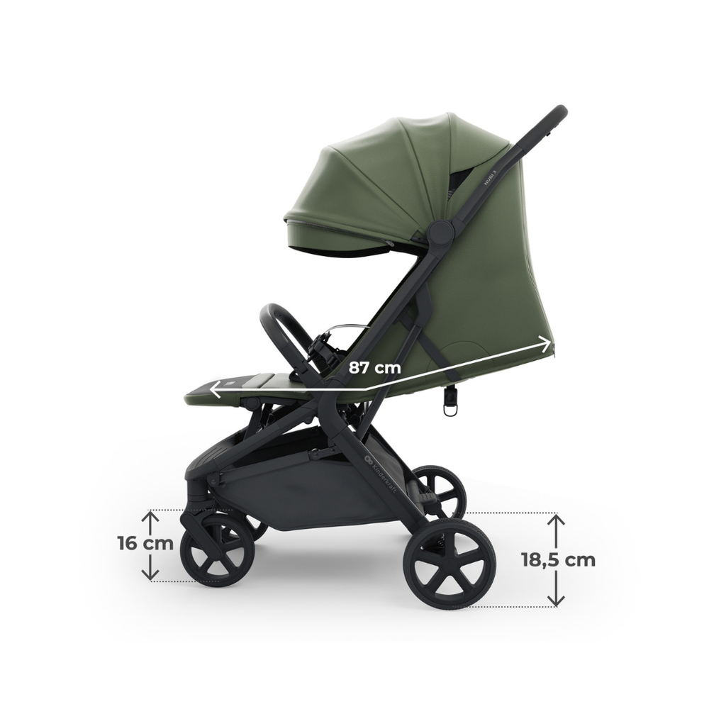 Kinderkraft NUBI 3 бебешка количка MYSTIC GREEN - снимка 12