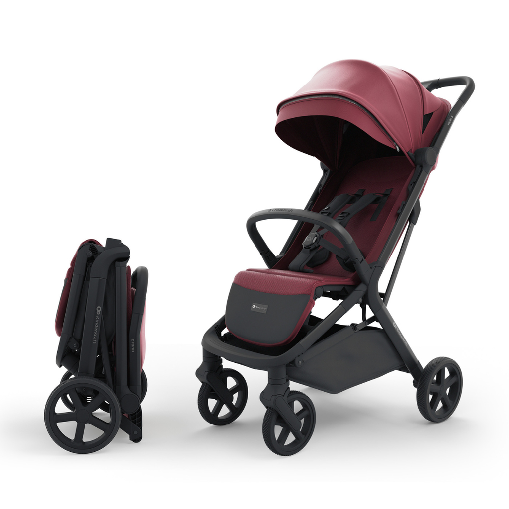 Kinderkraft NUBI 3 бебешка количка DARK RUBY - снимка 8