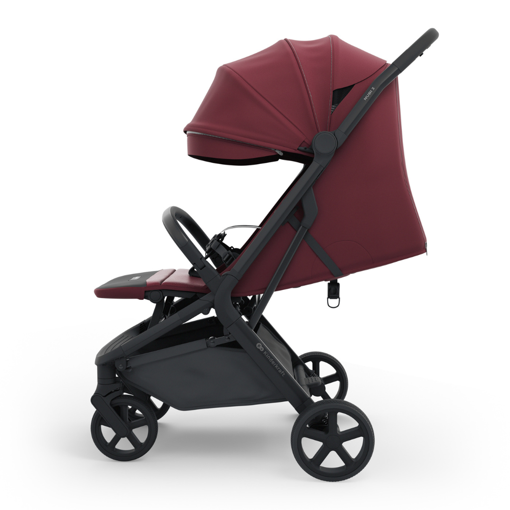 Kinderkraft NUBI 3 бебешка количка DARK RUBY - снимка 2