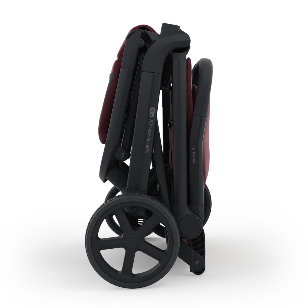 Kinderkraft NUBI 3 бебешка количка DARK RUBY