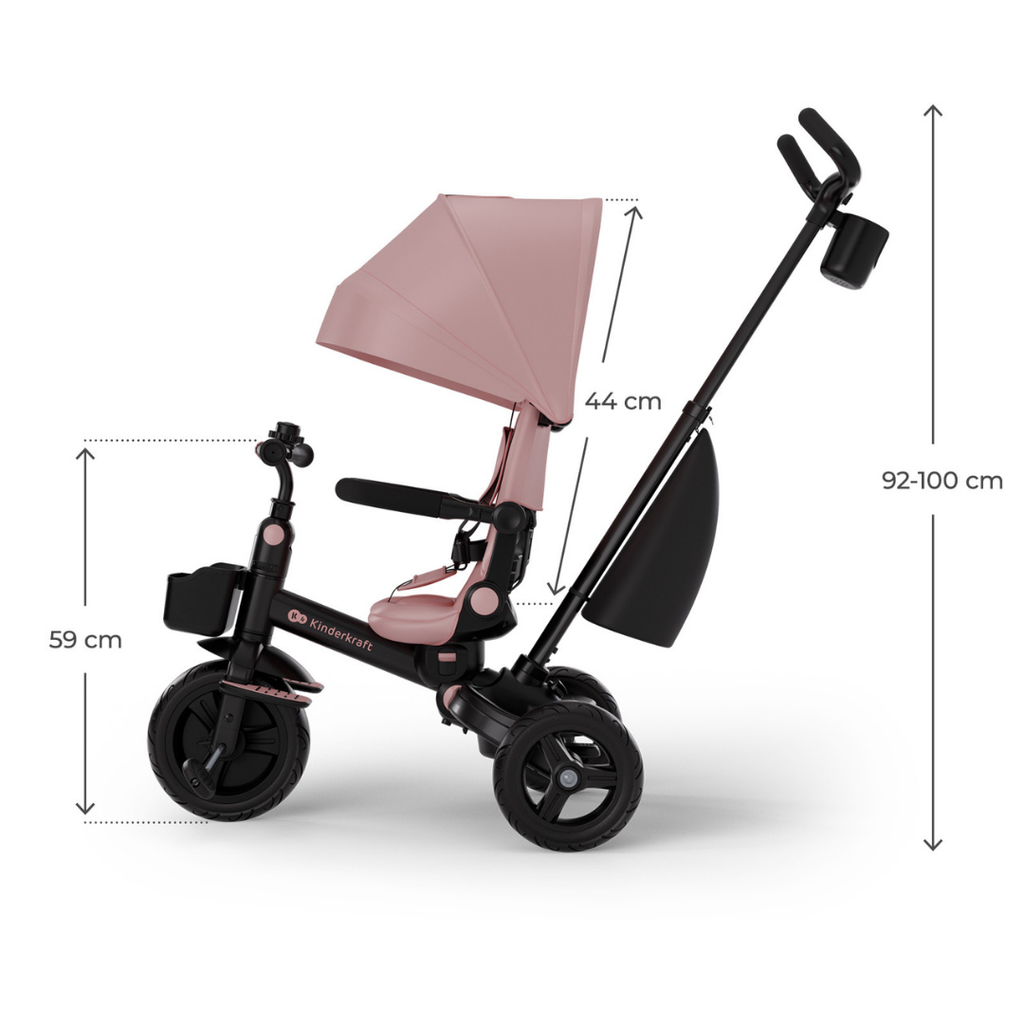 Kinderkraft AVEO 2 Plus триколка PINK - снимка 14
