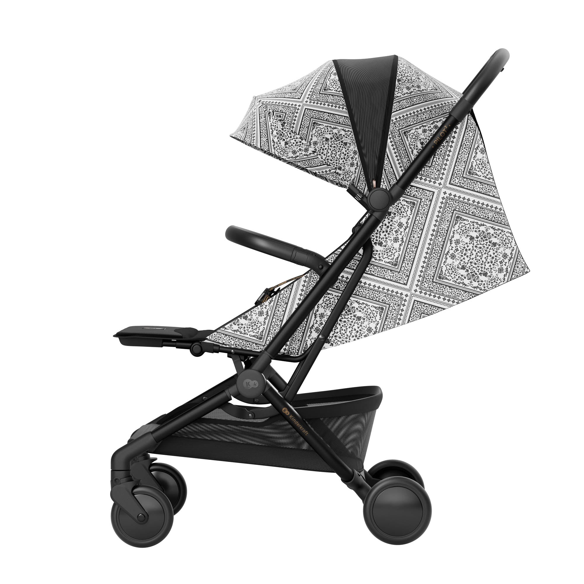 Kinderkraft PILOT 2 бебешка количка BIZUU Lunar Black - снимка 11