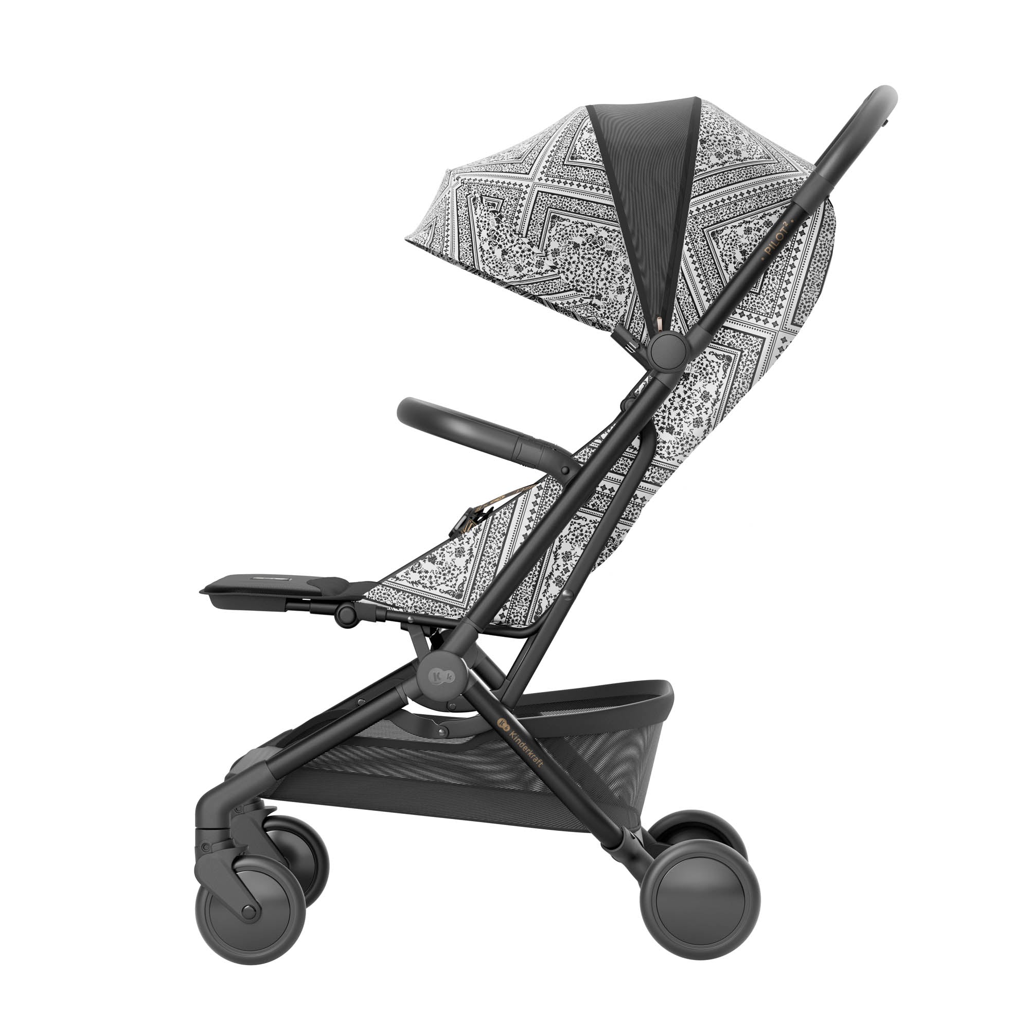 Kinderkraft PILOT 2 бебешка количка BIZUU Lunar Black - снимка 14