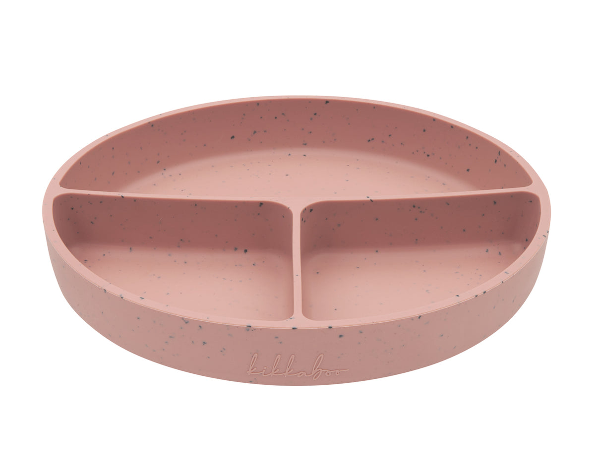 Чиния с отделения и вакуумно дъно Platinum Silicone Blush
