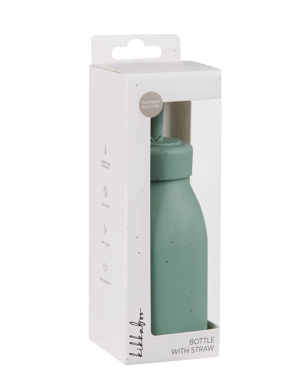 Шише със сламка Platinum Silicone Sage - снимка 4