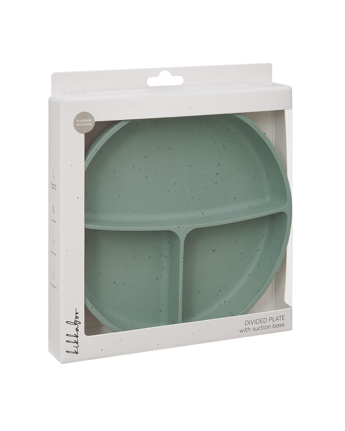 Чиния с отделения и вакуумно дъно Platinum Silicone Sage - снимка 4