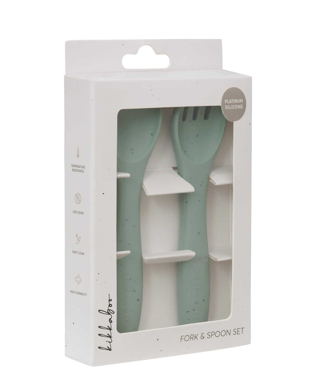 Сет вилица и лъжица Platinum Silicone Sage - снимка 3