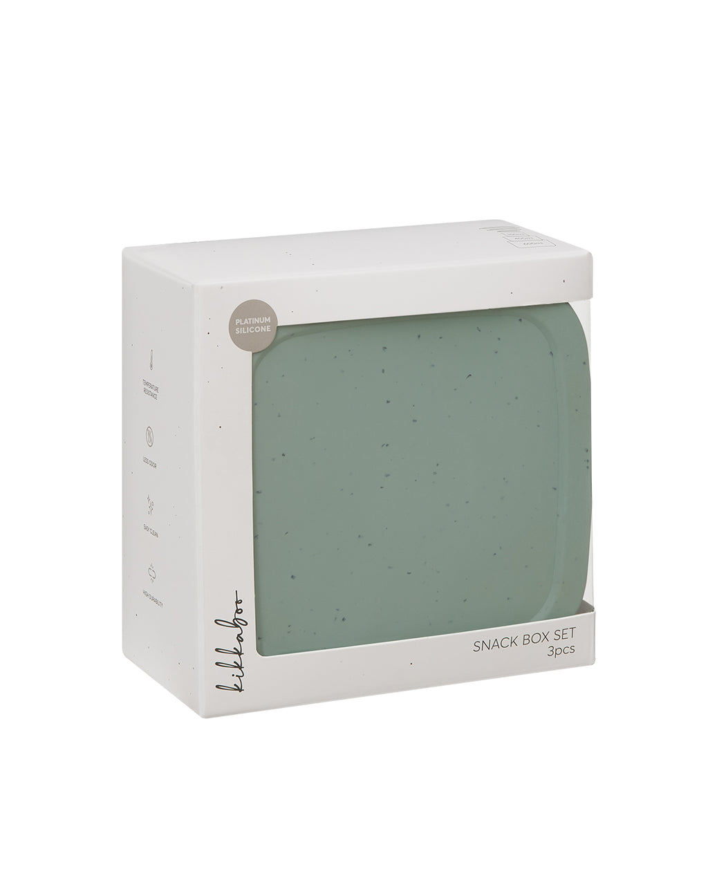 Сет кутии за храна 3 бр Platinum Silicone Sage - снимка 4