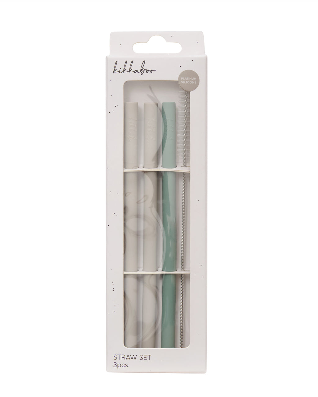 Сет сламки 3 бр Platinum Silicone Sage - снимка 4